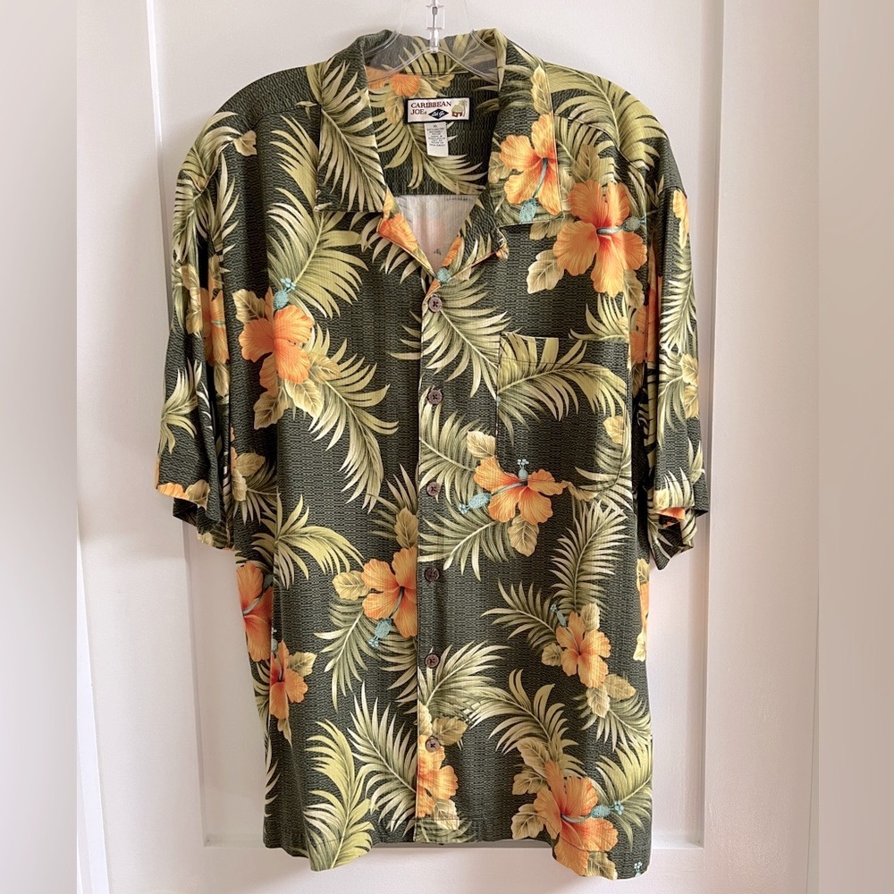 Caribbean Joe Tropical Men’s Shirt   XL
